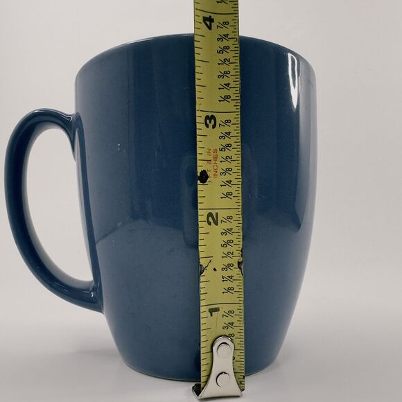 CORELLE Coordinates Stoneware Cup/Mug Ocean Blue 1 Cup VINTAGE - Picture 9 of 10